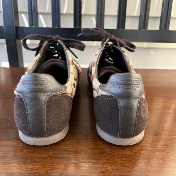 Coach Suede & Canvas Joss Sneakers - Picture 6 of 7